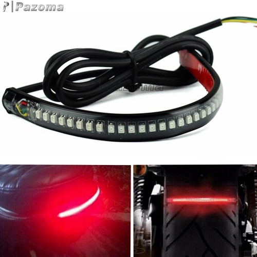 8" Flexible Integrated LED Light Strip Tail Brake Turn Signal Lamp 12V Universal - Imagen 2 de 12