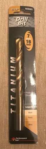 Performance Tool 7/16" Titanium Drill Bit (W8585) 5 1/2" Total Length - NEW - Picture 3 of 3