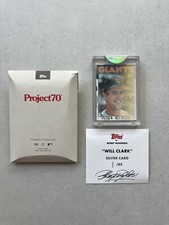 Topps Project 70 Will Clark by Bobby Hundreds Card #182 SIGNED SILVER 1/5