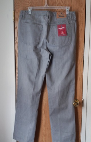 LIBERTY BLUES TALL Men's Size 38/40 Gray Jeans RELAXED FIT Elastic Waist - Picture 6 of 11