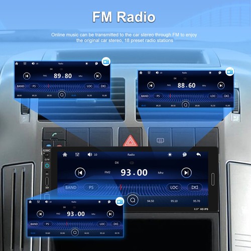 Autoradio 1 DIN Mit Bildschirm Apple Carplay USB Bluetooth Music FM RDS + Kamera - Bild 10 von 19