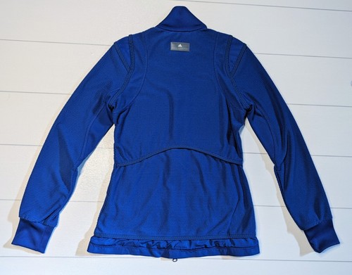 Adidas Stella McCartney Track Jacket Full Zip Pockets Womens Small Blue - Picture 5 of 6