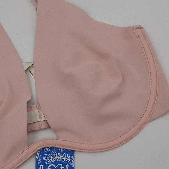 Free People Women's 32C Ari Underwire Neo Bra Mooncake Pink Neoprene - Image 3 of 4