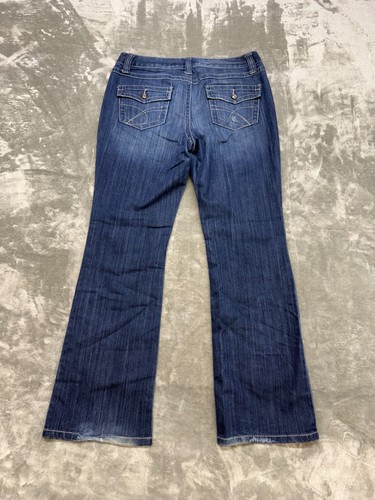 Inc Denim Jeans Womens 12 Regular fit boot leg flap pockets contrast stitching - Picture 10 of 15