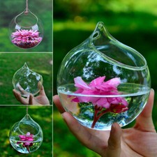 6-36x Hanging Clear Glass Globe Ball Candle Tea Light Holder Air Plant Terrarium