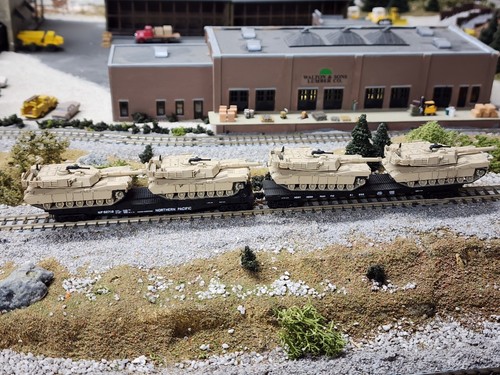 4 Pack N Scale 1:160 M1A1 Abrams MBT- US Army Desert Camo - Picture 3 of 6