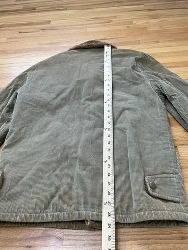 Vintage Y2K VIP Sakko Herren braun Cord Sherpa gefüttert Langarm vorne Knopf - Bild 4 von 9