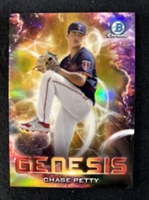 2021 Bowman Chrome Chase Petty Gold Genesis Refractor 7/50