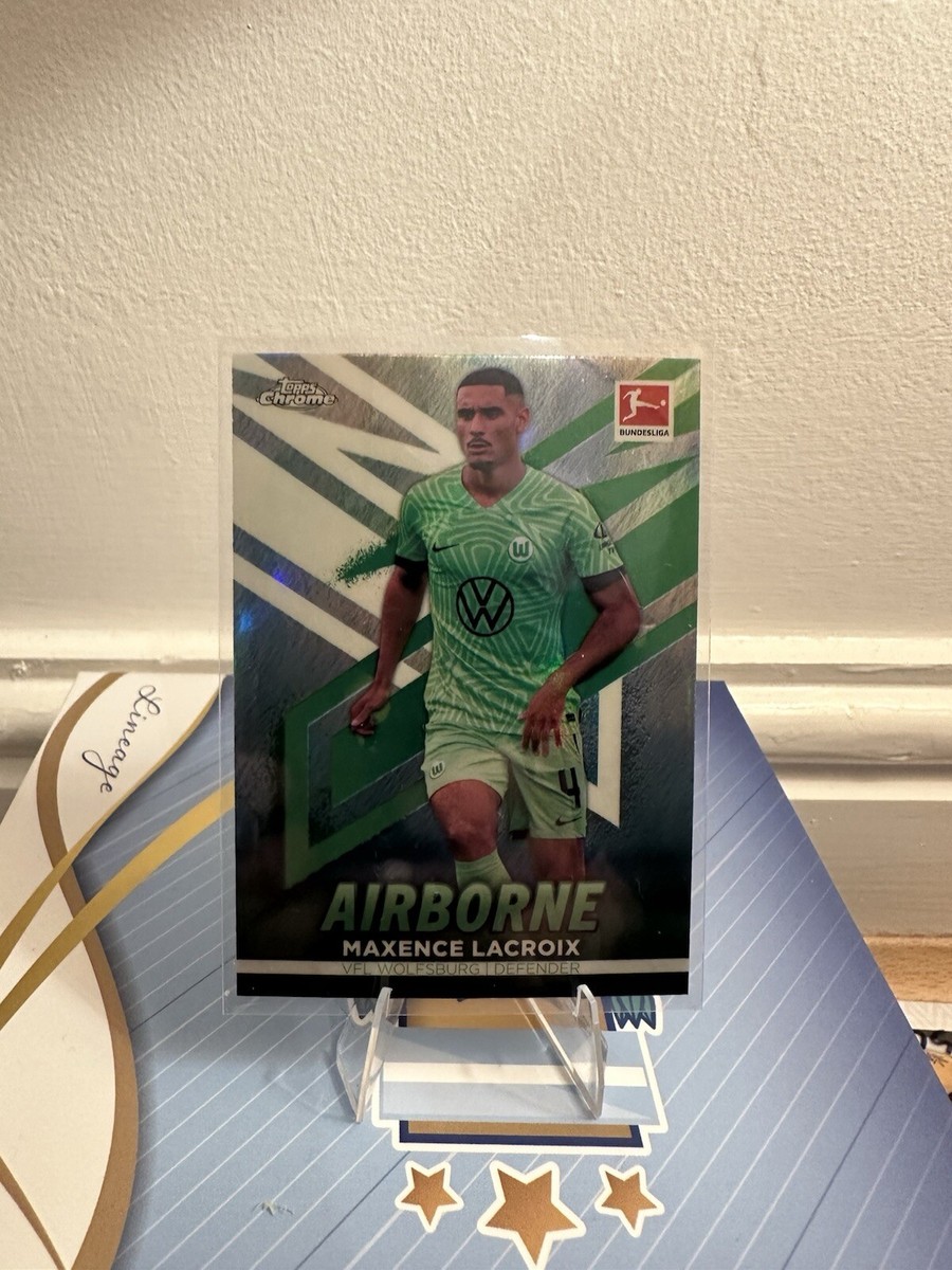 Topps Chrome Bundesliga 22/23 Maxence Lacroix Airborne Crystal 