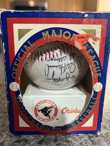 1982 Baltimore Orioles Team Autographed Baseball Licensed Facsimile OFFICIAL - Picture 1 of 5