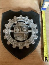 Vintage Ship BUILDER'S Plate / Plaque - Armada Peruana