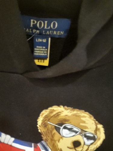 Polo Ralph Lauren Holiday Sweater Bear Hoodie Sweatshirt NWT Boys Large. - Picture 4 of 6