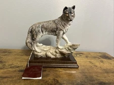 DEAR Wolf Sculpture by A. Belcari. Sculture Artistiche Italy 1992