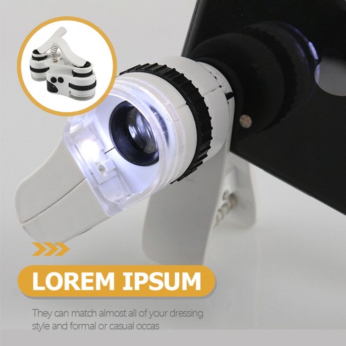 Loupe Lumineuse LED Travail D'écran Mobile Microscope À Pince Pour Téléphone - Zdjęcie 8 z 11