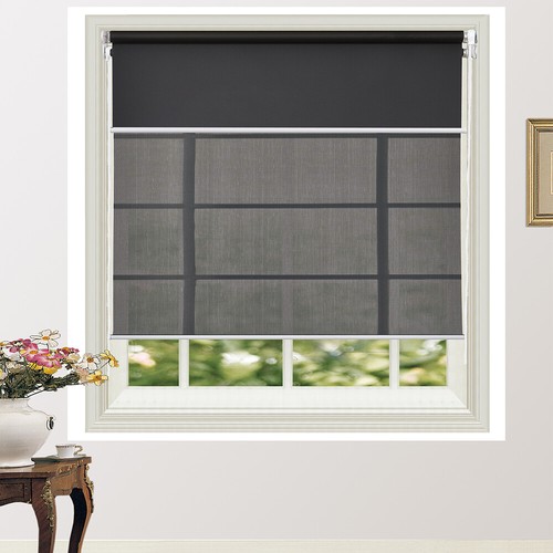 Day/Night Double Roller Blind Dual Blinds Flexible Colour Choices 160cmD/210cmD - Picture 55 of 62