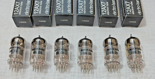 Brandneu in Box Gain abgestimmtes Sextett (6) Electro-Harmonix 12AX7 Vakuumröhren - Bild 2 von 2