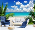 3D Vacation Seaside G18071 Wallpaper Wall Murals Removable Self-adhesive Honey