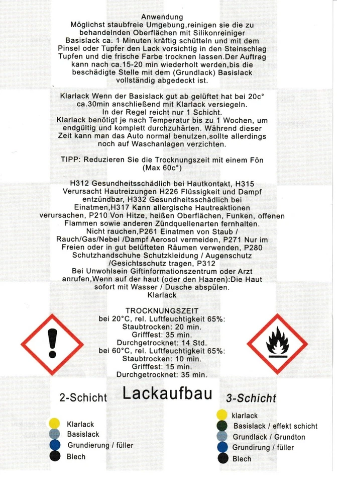 Lackstift Set geeignet für MINI,  B71 / 7 MOONWALK GREY MET. + Klarlack  je 30ml - Bild 2 von 4