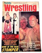 INSIDE WRESTLING JUNE 1972 BARON VON RASCHKE BOBBY SHANE VICKIE WILLIAMS