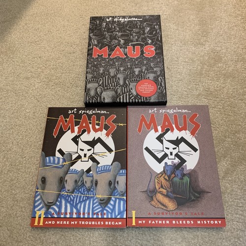 Maus Complete Graphic Novel Original 2 Volume Format Comics Books Set Spiegelman - Picture 7 of 22