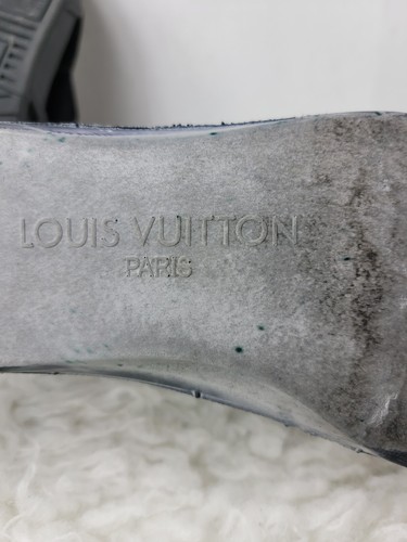 Scarpe da ginnastica Louis Vuitton uomo stringate misura 7,5 nere scamosciate - Foto 10 di 13