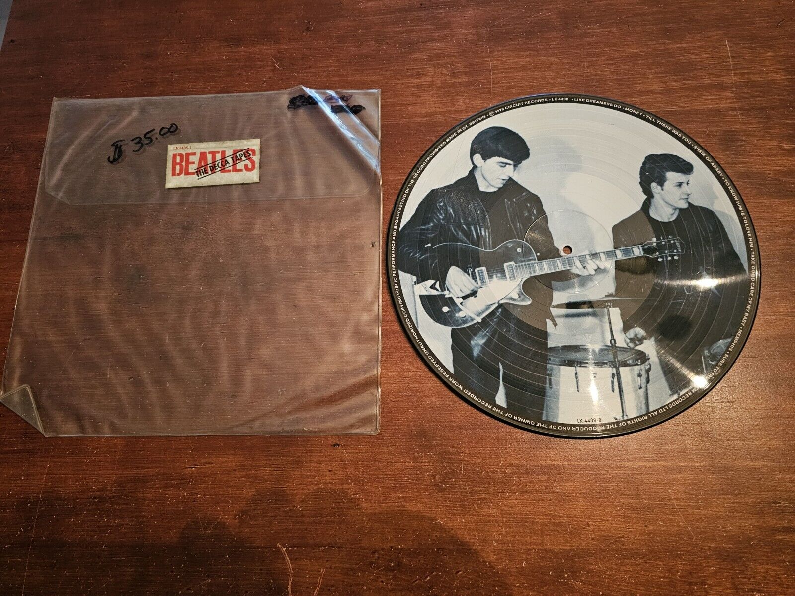 THE BEATLES The Decca Tapes Picture Disc Circuit Records LK 4438 Vinyl