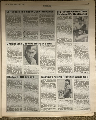 NOLAN RYAN Houston Astros Dwight Golden David Robinson Sporting News June 6 1988 - Picture 6 of 9