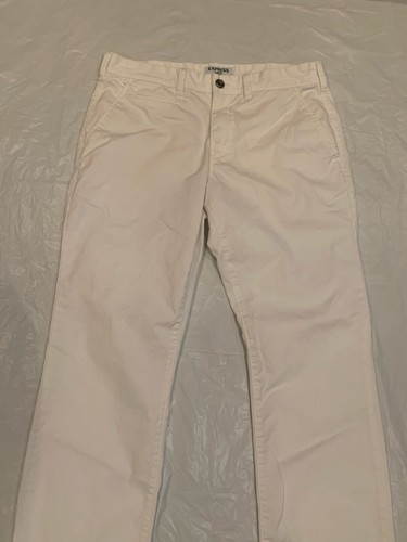 Express Slim Fit Finn Men’s White Pants 32x32 - Picture 2 of 9