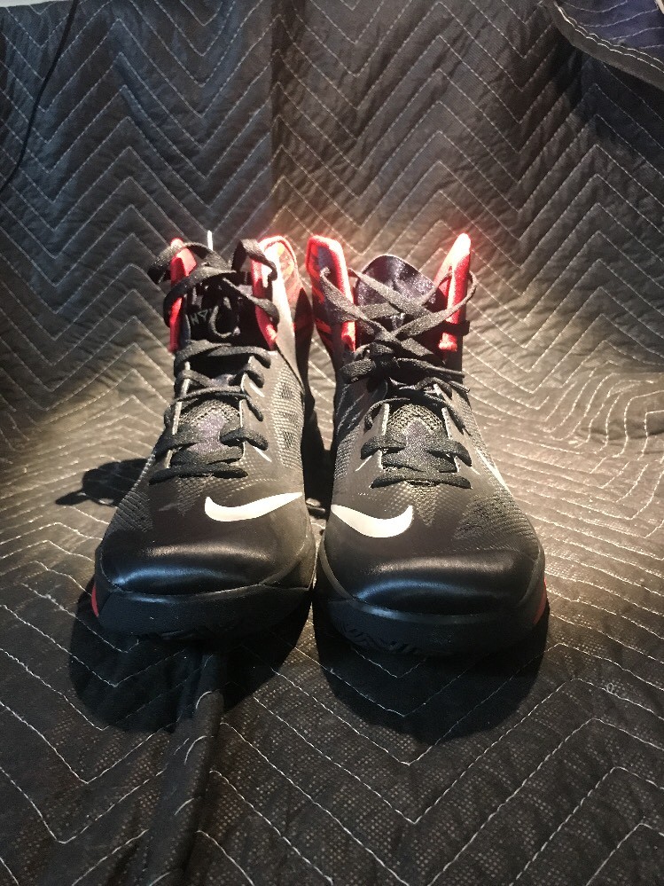 Men's Nike Zoom Hyperfuse 615896-001 Black & Red Shoes Comfortable Men's Nike Zoom Hyperfuse 615896-001 Black & Red Shoes Comfortable
