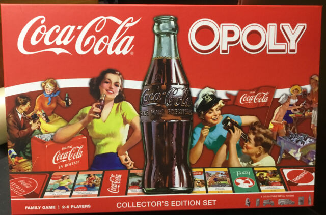 Coca-Cola Opoly Board Game Collector's Edition 6 Token Masterpieces Brand NEW Coca-Cola Opoly Board Game Collector's Edition 6 Token Masterpieces Brand NEW