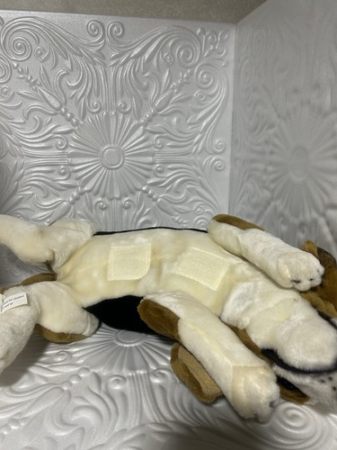 Großer liegender Bassett Hound realistisches Stofftier Plüsch / siehe Beschreibung - Bild 11 von 14