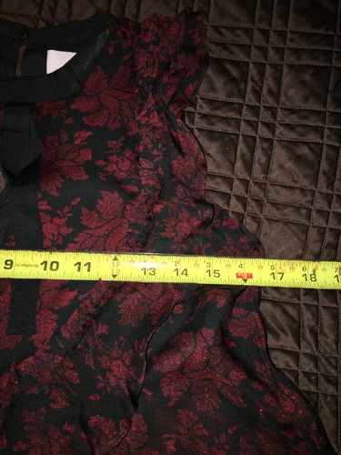 5a7 CINQ a SEPT LADIES SILK BLACK AND RED COLOR TOP SIZE S. NEW - Picture 6 of 8