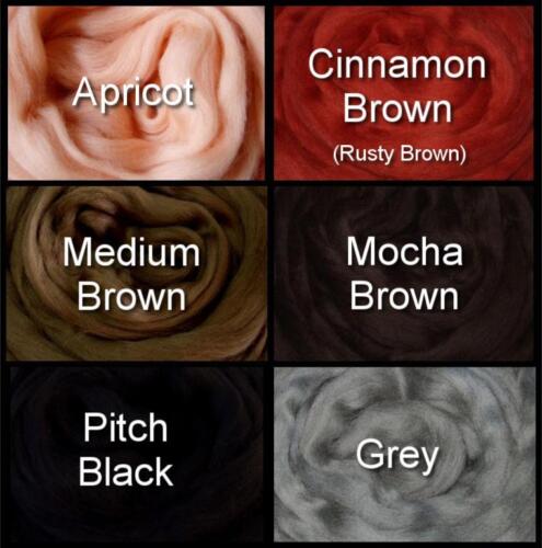 1 yard merino wool roving felting spinning doll hair fiber for dreads 20g/0.7oz - Picture 61 of 61