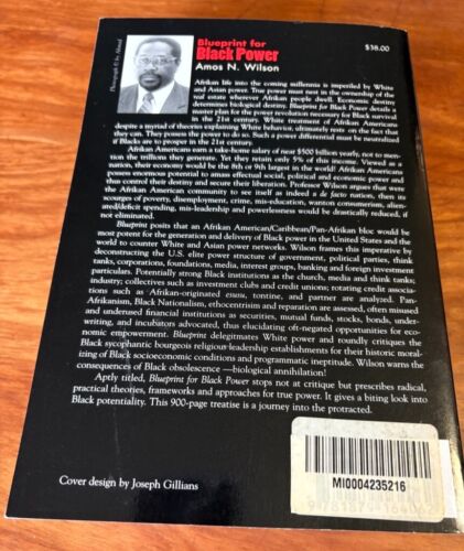 BLUEPRINT FOR BLACK POWER BY AMOS WILSON 1998 PB 2ND PRINTING MORAL POLITICAL - Picture 2 of 4