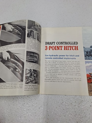 International Harvester Vintage International 424 Tractor Advertising Brochure - Picture 6 of 11