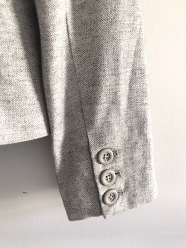 Fossil Blazer Mantel Damen Größe M mittelgrau Wolle Langarm vorne geknöpft - Bild 8 von 12