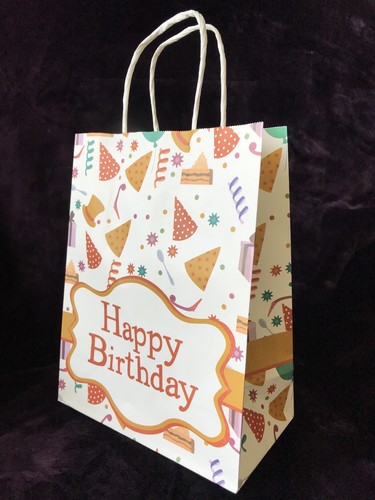 Colorful Carton Gift Bag 4" x 8" x 10" Holiday Birthday Multi Choices - Picture 22 of 25