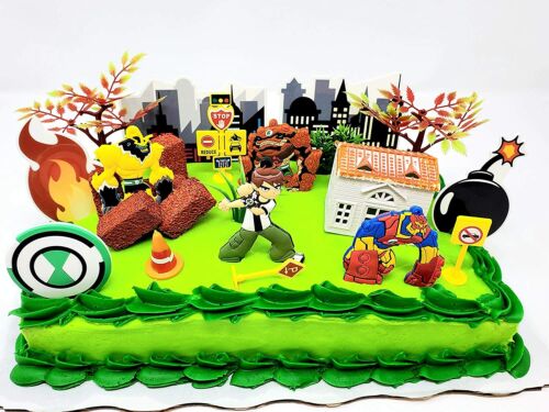 Ben 10 Birthday Cake Topper Featuring Ben 10 and Friends | eBay