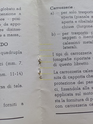Piaggio Ape AC3 1960 manuale uso manutenzione libretto istruzioni originale - Picture 13 of 18