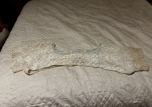 Vintage hand crocheted shrug camisole collar Victorian Edwardian style hippie - Picture 12 of 17