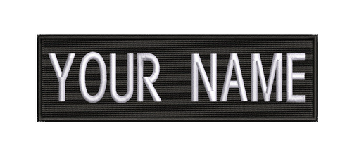 BESTSELLER 4x1 GRÖSSE individuelles NAMENSSCHILD bestickt "Aufbügeln", USA SCHNELLER VERSAND - Bild 28 von 30