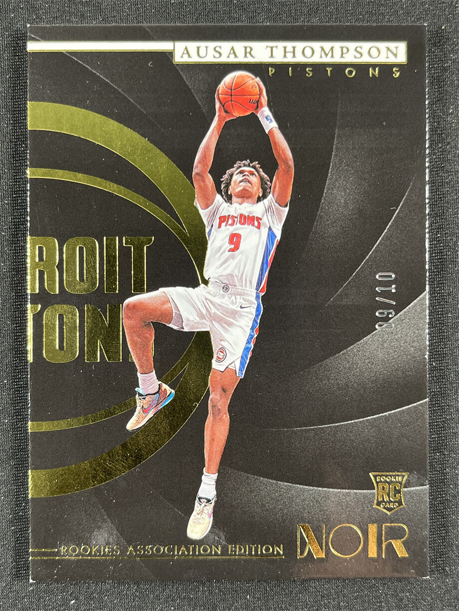2023-24 Panini Noir Ausar Thompson RC Rookie Association Edition Gold Base 09/10