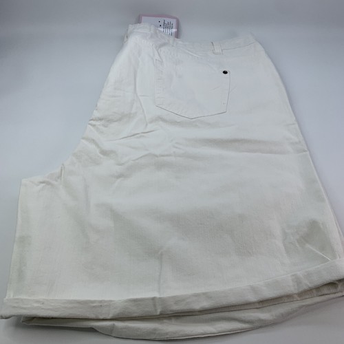 Julipa Denim Shorts, Plus Size UK 28, White - Picture 14 of 15