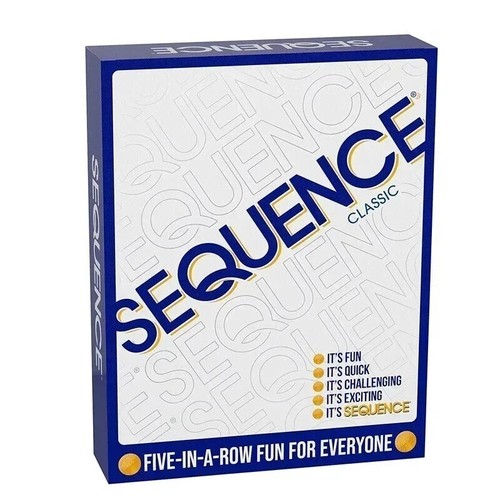 Classic Sequence Great Board Game Card Five in a Row Family Fun Challenging Game