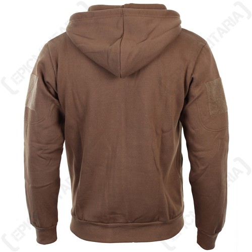Dark Coyote Hoodie - Army Military Tactical Warm Headphone Port Hooded New - Picture 4 of 6