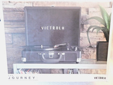 Victrola Journey Bluetooth Suitcase Record Player, Black VSC-400SB-BLK-