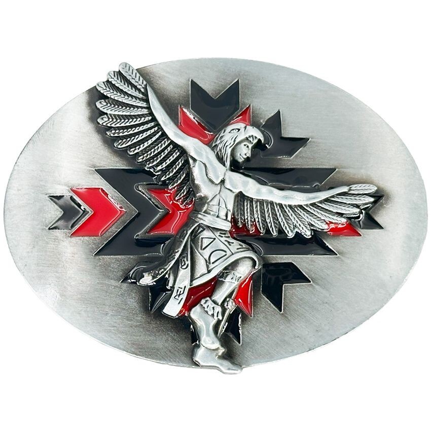 Indian American Warrior Dancing Belt Buckle Southwest Style  display picture 3