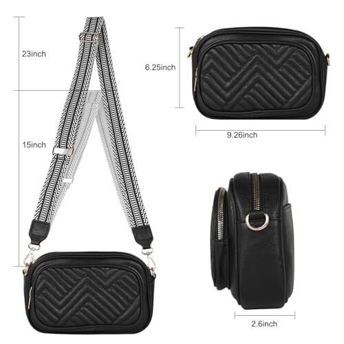 crossbody Bags for Women,Trendy Shoulder Vegan Leather Handbags, Satchel Purse - Picture 4 of 15