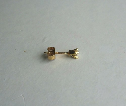 ORECCHINO Earring (singolo) Punto luce Oro Giallo 18kt con Zircone ct. 0,10 - Bild 6 von 8