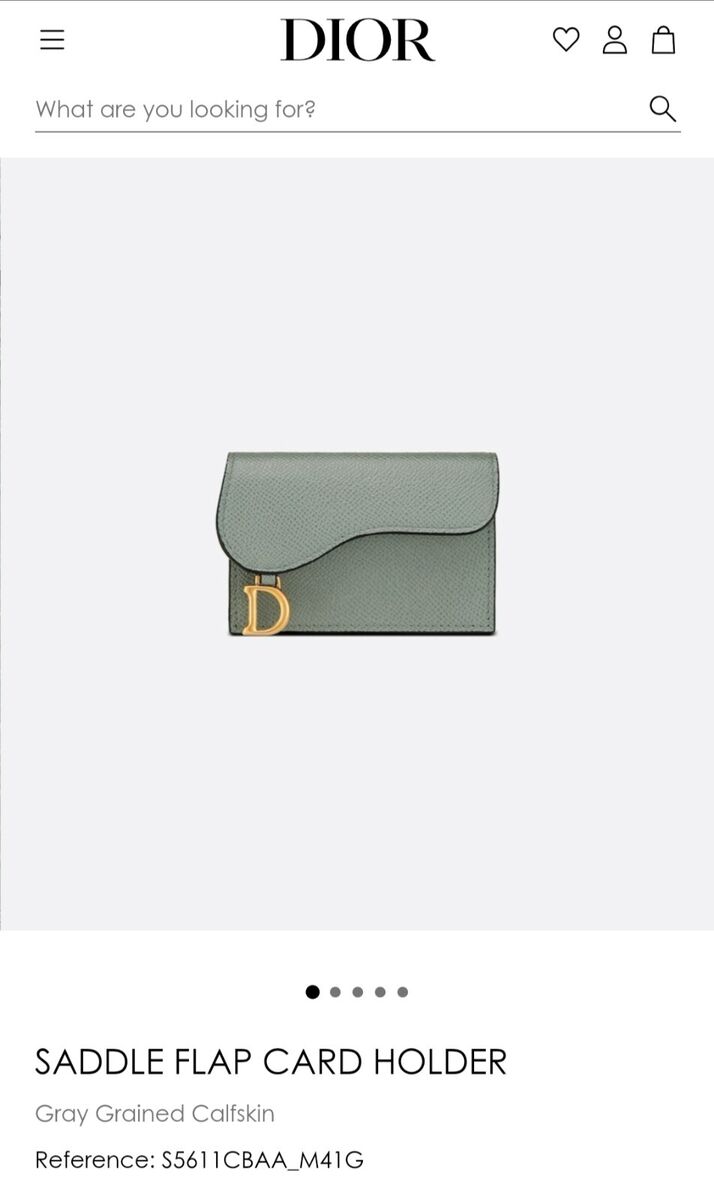 Dior Women's Saddle Flap Card Holder